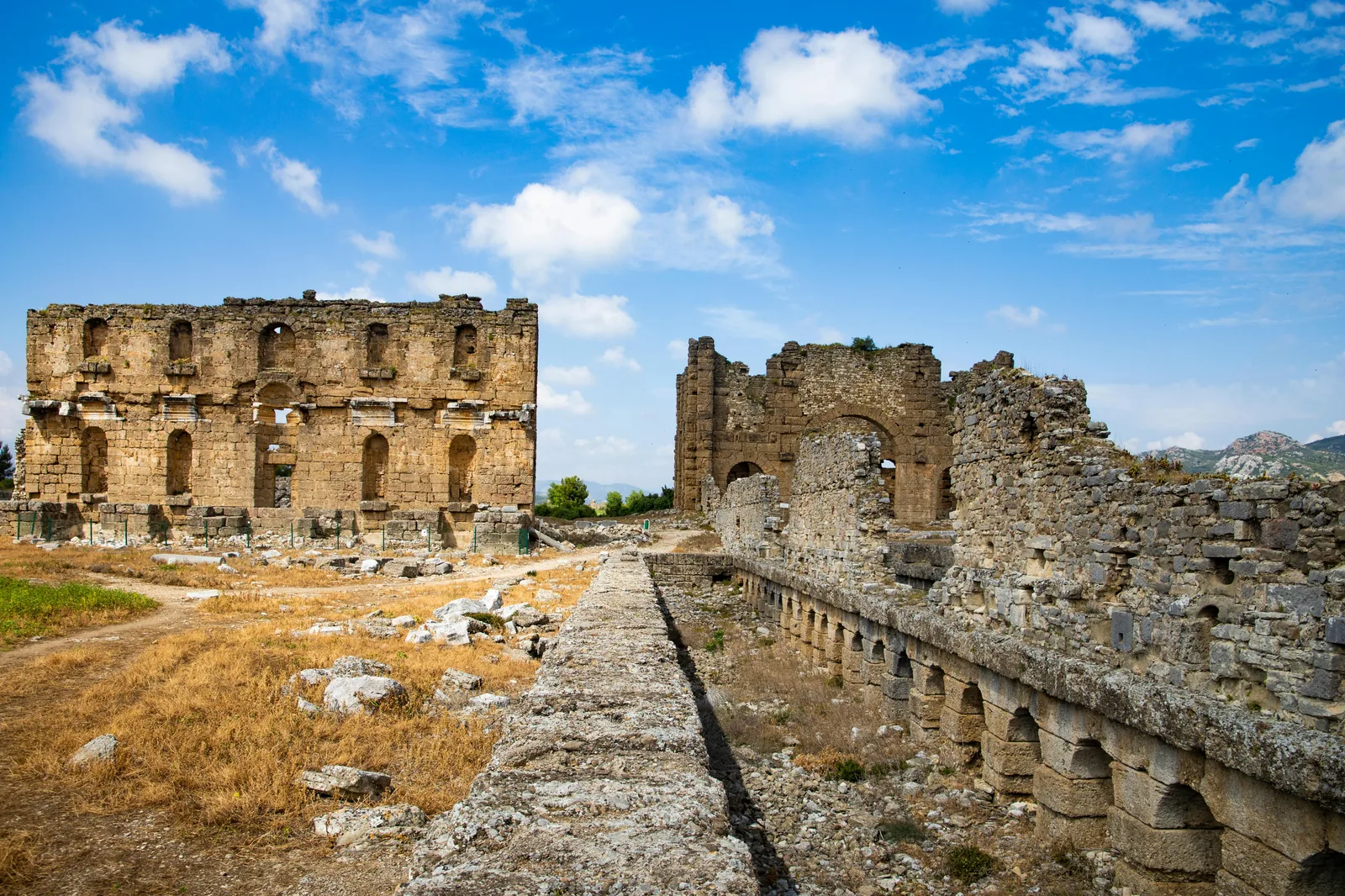 Vestiges de la cité romaine de Pollentia, près d'Alcúdia, témoins de l'occupation romaine.