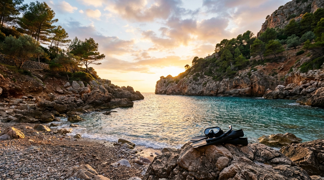 Cala Deià viewpoint and beach atmosphere