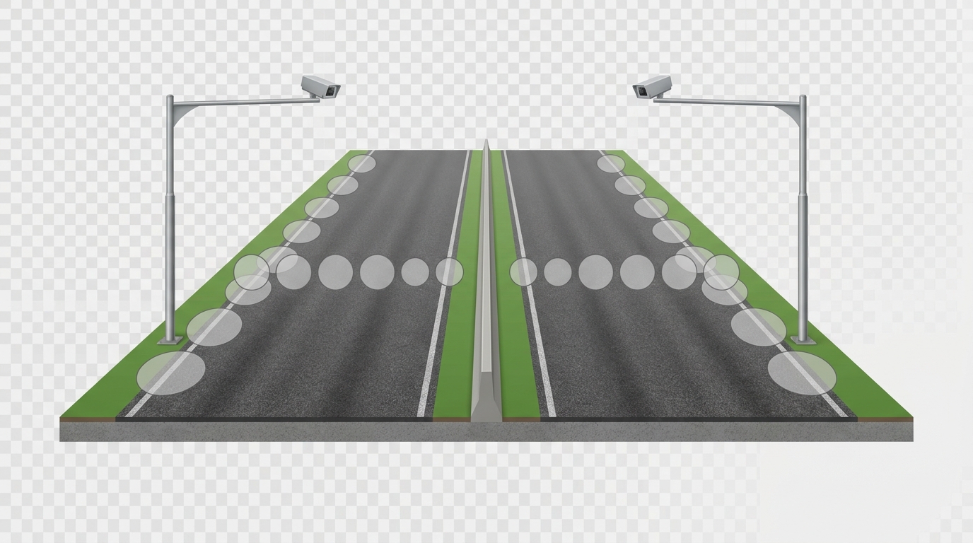 Schéma des autoroutes gratuites et dispositifs de contrôle