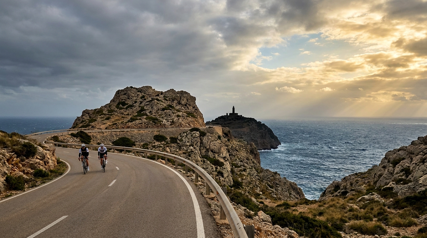 Route panoramique vers Formentor avec vue mer et virages
