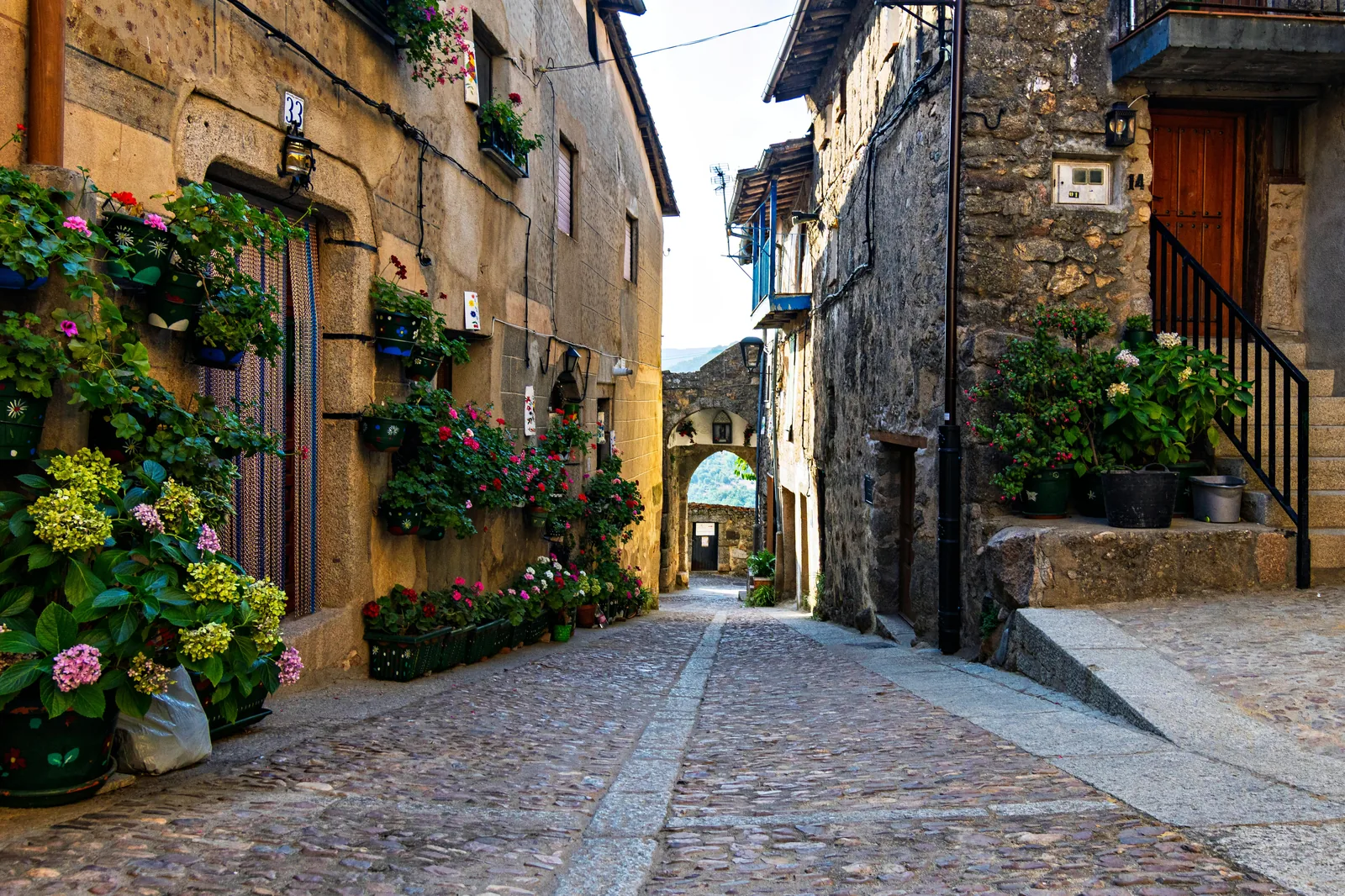 Cour intérieure de la Chartreuse, montrant l'architecture monastique et objets historiques.