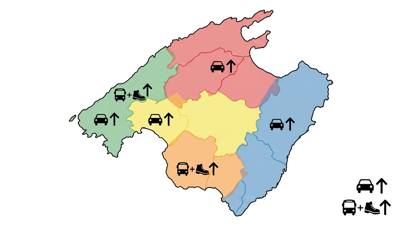 Schéma visuel pour choisir la zone selon son type de séjour