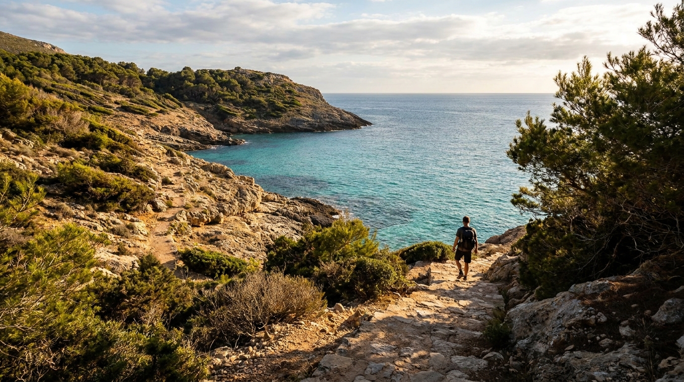Cala Mesquida end-of-route mood image