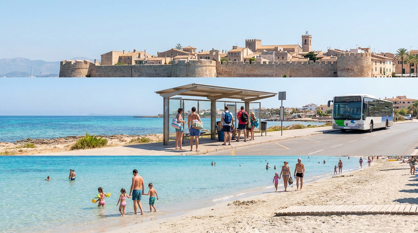 Majorque sans voiture : itinéraires bus, train et plages accessibles